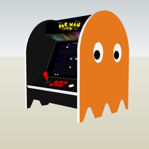 The PacMan Clyde Ghost Bartop Arcade Machine - right