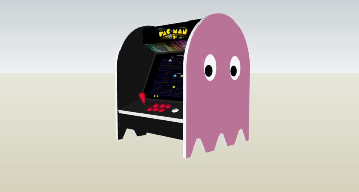 The PacMan Pinky Ghost Bartop Arcade Machine - right