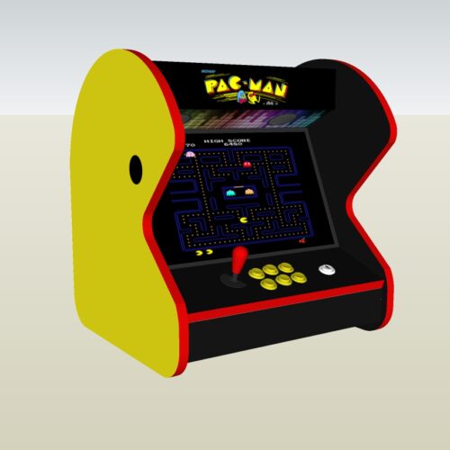 The PacMan Yellow Bartop Arcade Machine - Left