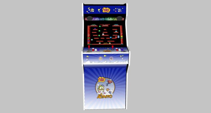 Bubble Bobble - 27 Inch Upright Arcade Machine - American Style Joysticks - white Tmold - middle