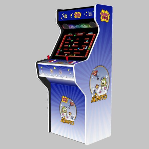 Bubble Bobble - 27 Inch Upright Arcade Machine - American Style Joysticks - white Tmold - right