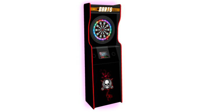 Darts upright cabinet granboard left