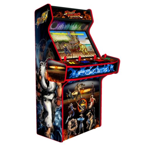 Street Fighter Upright 4 Player Arcade Machine, 32 screen, 120w sub, 5000 games - left