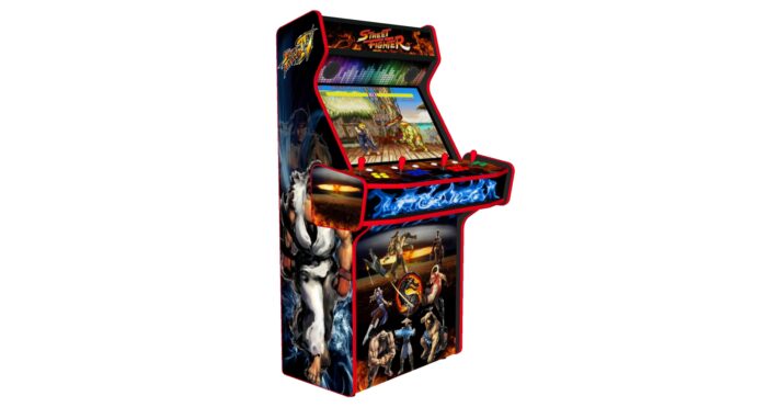Street Fighter Upright 4 Player Arcade Machine, 32 screen, 120w sub, 5000 games - left