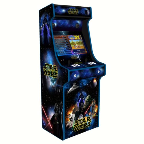 Star Wars Upright Arcade Machine, 3000 Games, 120w subwoofer, 24 inch, Blue Trim - left