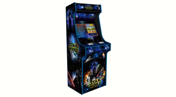 Star Wars Upright Arcade Machine, 3000 Games, 120w subwoofer, 24 inch, Blue Trim - left