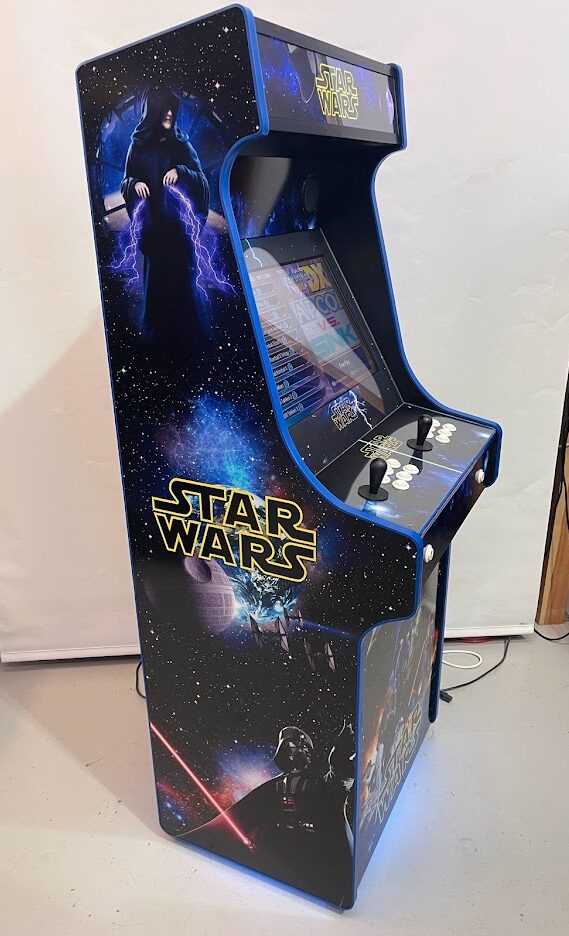 Star Wars Upright Arcade Machine, 3000 Games, 120w subwoofer, 24 inch, Blue Trim - left real pic