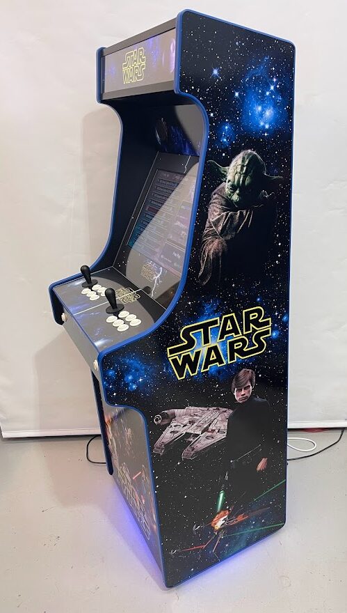 Star Wars Upright Arcade Machine, 3000 Games, 120w subwoofer, 24 inch, Blue Trim - right real pic