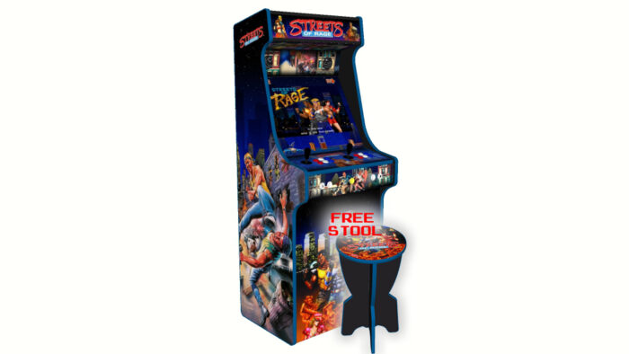 Streets of Rage Full size upright arcade machine - left - with stool