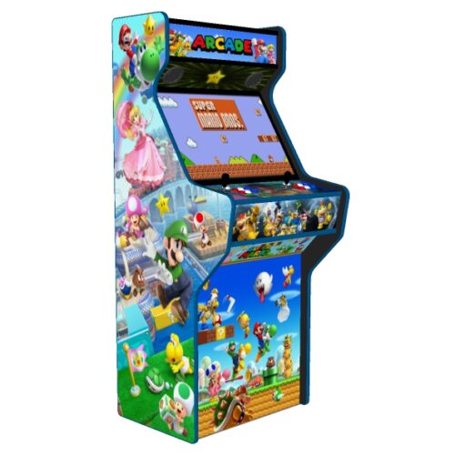 Super Mario Brothers upright arcade machine 27 inches - left