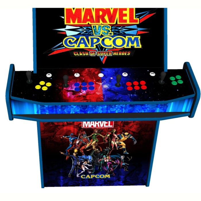 Marvel vs Capcom v2 Upright 4 Player Arcade Machine, 32 screen, 120w sub, 5000 games -controller