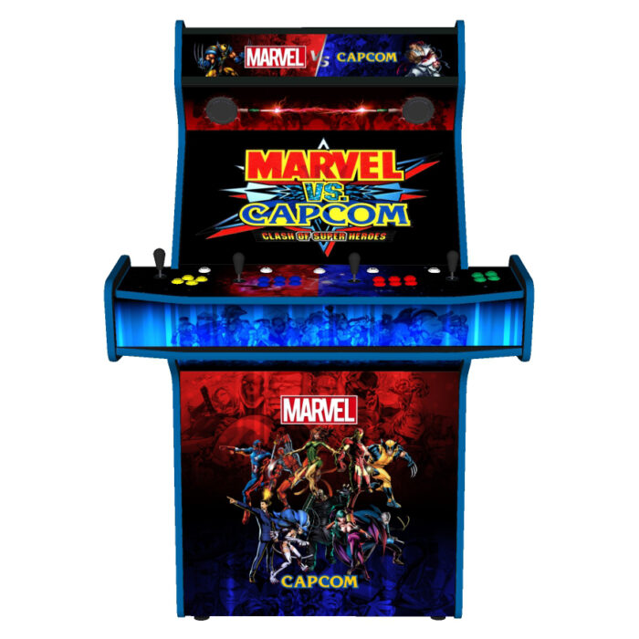 Marvel vs Capcom v2 Upright 4 Player Arcade Machine, 32 screen, 120w sub, 5000 games -middle