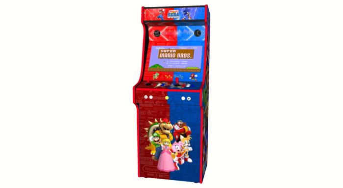 Nintendo vs Sega, Upright Arcade Cabinet, 3000 Games, 120w subwoofer, 24 inch screen-middle