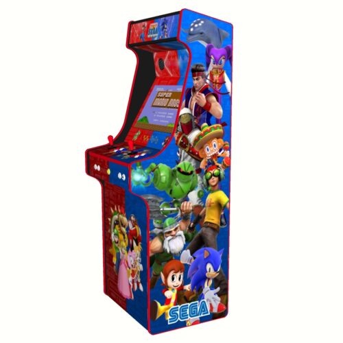 Nintendo vs Sega, Upright Arcade Cabinet, 3000 Games, 120w subwoofer, 24 inch screen-right