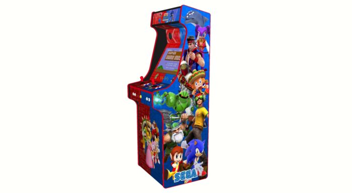 Nintendo vs Sega, Upright Arcade Cabinet, 3000 Games, 120w subwoofer, 24 inch screen-right