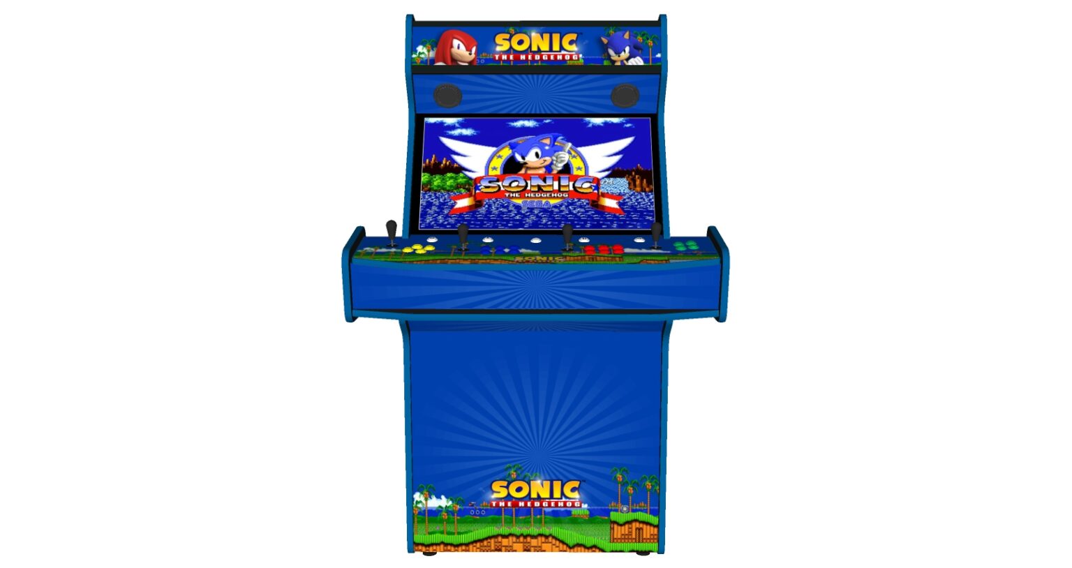 Sonic The Hedgehog Upright 4 Player Arcade Machine, 32" screen, 120w