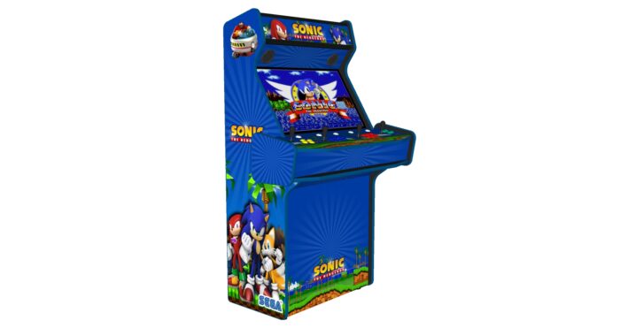 Sonic The Hedgehog Upright 4 Player Arcade Machine, 32 screen, 120w sub, 5000 games (6)