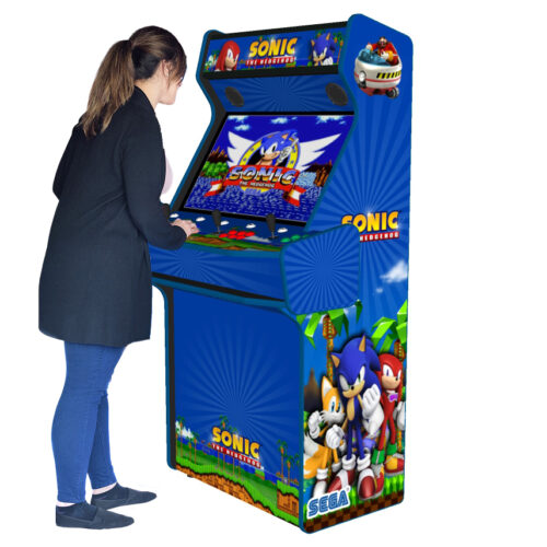 Sonic The Hedgehog Upright 4 Player Arcade Machine, 32 screen, 120w sub, 5000 games (8)