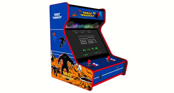 Space Invaders Retro Bartop Arcade Machine, 5000 Games, 27 inch - left