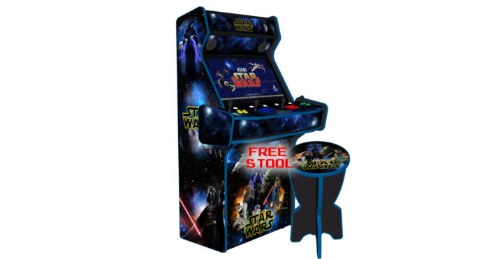 Star Wars Upright 4 Player Arcade Machine, 32 screen, 120w sub, 5000 games (5) - with free stool