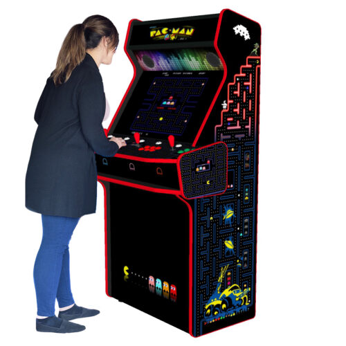 Pacman Black Upright 4 Player Arcade Machine, 32 screen, 120w sub, 5000 games (7) - right - model