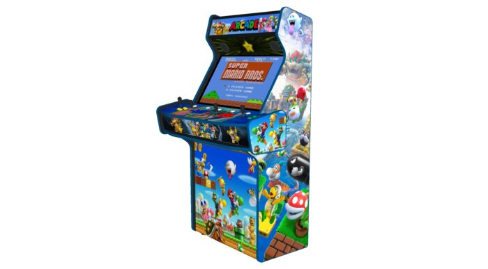 Super Mario Brothers Upright 4 Player Arcade Machine, 32 screen, 120w sub, 5000 games (1)