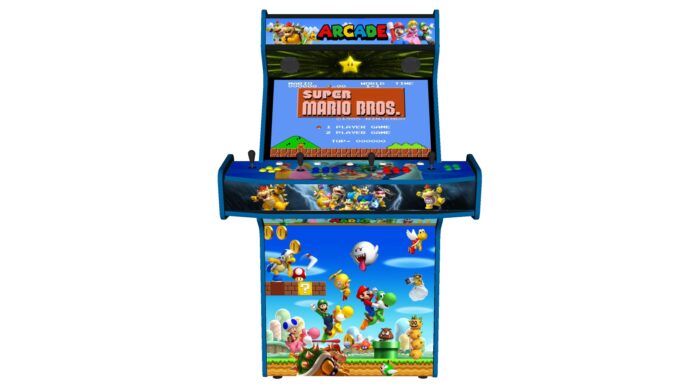 Super Mario Brothers Upright 4 Player Arcade Machine, 32 screen, 120w sub, 5000 games (6)