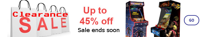 Up to 45% off SALE on All arcade machines currently listed here for a limited time only!!