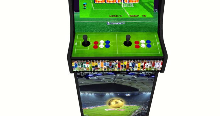 Football World Cup, Upright Arcade Cabinet, 3000 Games, 120w subwoofer, 24 inch - controller