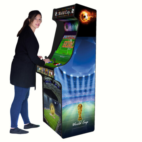 Football World Cup, Upright Arcade Cabinet, 3000 Games, 120w subwoofer, 24 inch - right - model