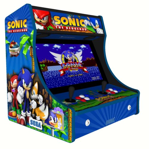 Sonic The Hedgehog Retro Bartop Arcade Machine, 3000 Classic Games, 24 Inch Screen - left