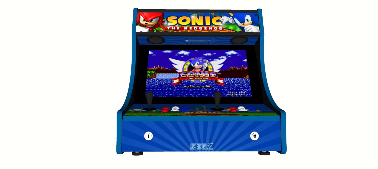 Sonic The Hedgehog Retro Bartop Arcade Machine, 3000 Classic Games, 24
