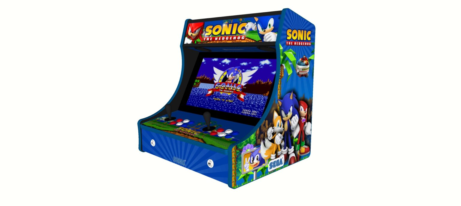 Sonic The Hedgehog Retro Bartop Arcade Machine, 3000 Classic Games, 24