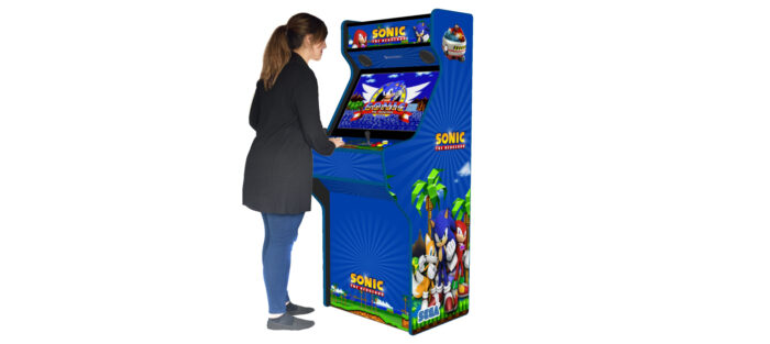 Sonic The Hedgehog 27 Inch full size arcade machine with 120w subwoofer, LEDs Underneath 6 - right - model