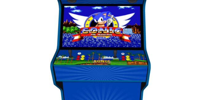 Sonic The Hedgehog Upright Player Arcade Machine, 32 screen, 120w sub, 5000 games -controller