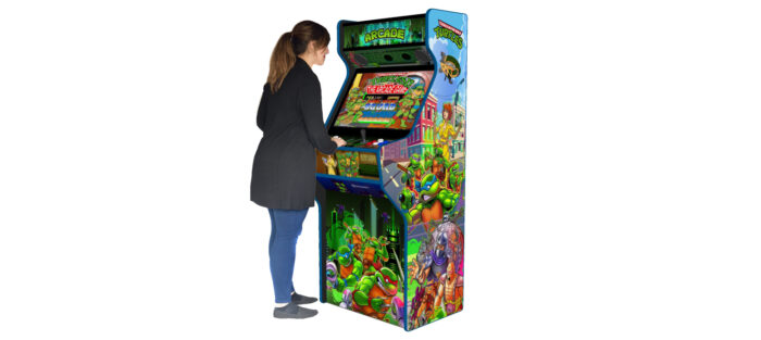 TMNT v2 27 Inch full size arcade machine with 120w subwoofer, LEDs Underneath 6 - right - model
