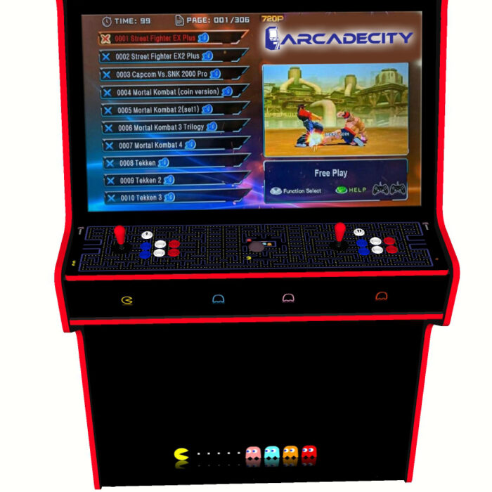 Pacman Arcade Machine, 5000 Games, 43 inch screen, 120w subwoofer - controller