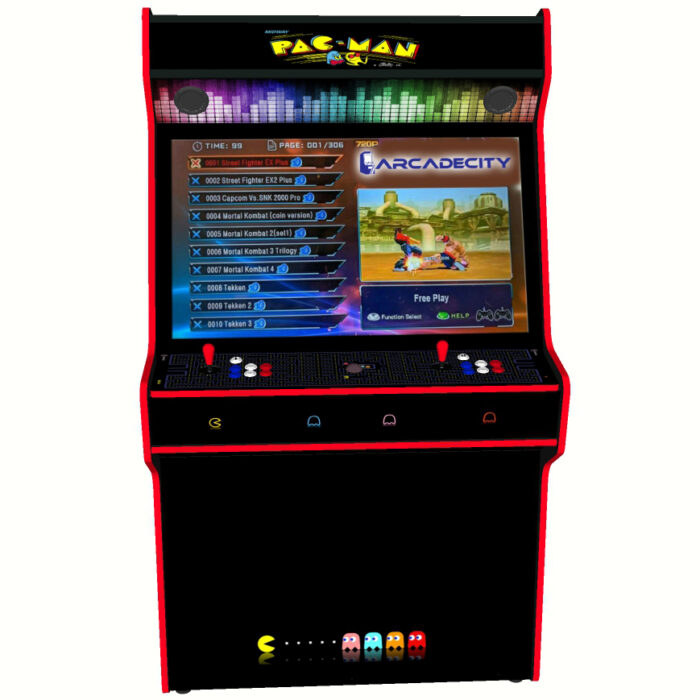 Pacman Arcade Machine, 5000 Games, 43 inch screen, 120w subwoofer - middle