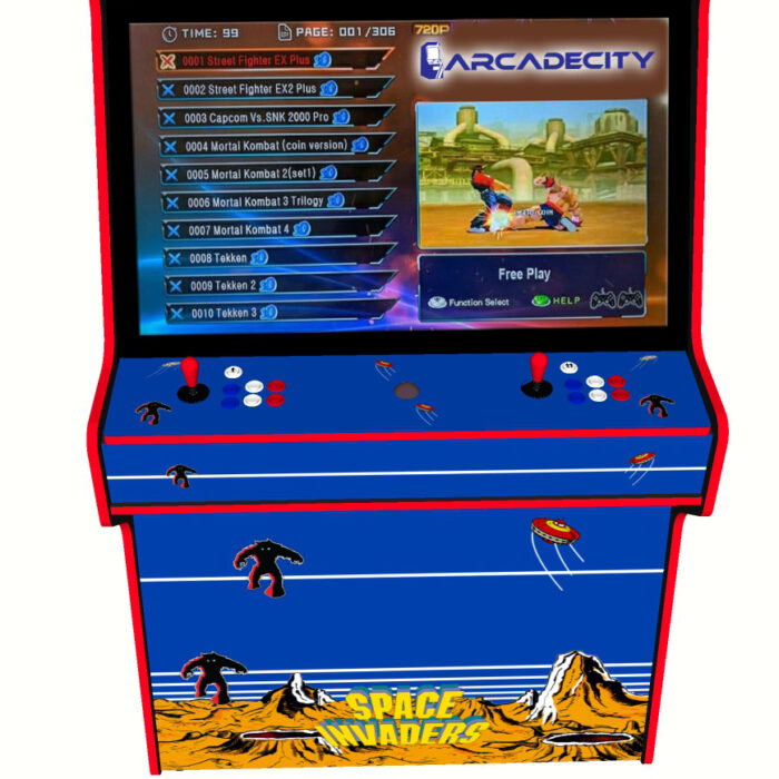 Space Invaders Arcade Machine, 5000 Games, 43 inch screen, 120w subwoofer - controller