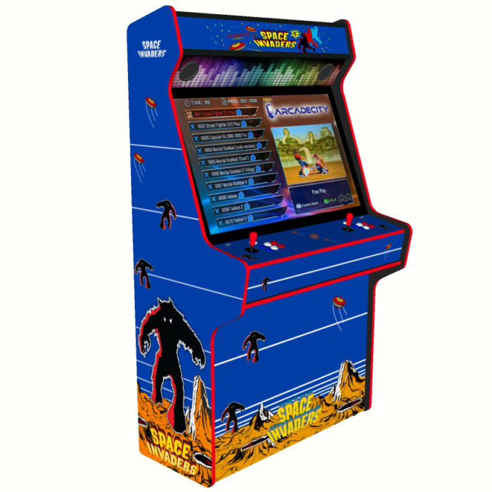 Space Invaders Arcade Machine, 5000 Games, 43 inch screen, 120w subwoofer - left
