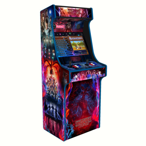 Stranger Things, Upright Arcade Cabinet, 3000 Games, 120w subwoofer, 24 inch - left