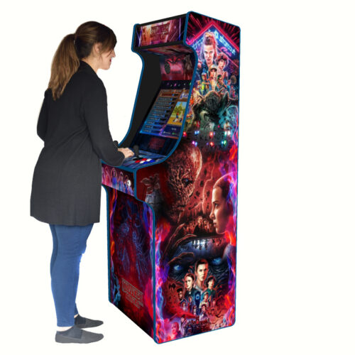 Stranger Things, Upright Arcade Cabinet, 3000 Games, 120w subwoofer, 24 inch - right - model