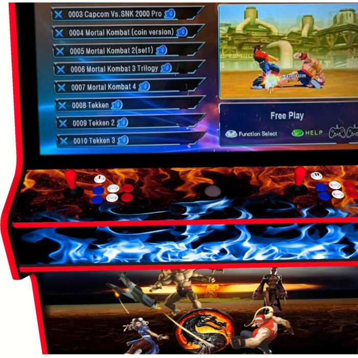 Street Fighter Arcade Machine, 5000 Games, 43 inch screen, 120w subwoofer - controller