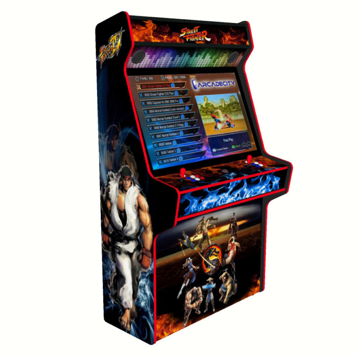 Street Fighter Arcade Machine, 5000 Games, 43 inch screen, 120w subwoofer - left