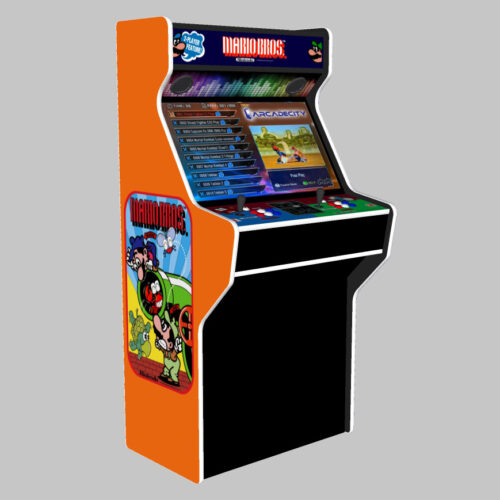 Mario Bros Arcade Machine, 5000 Games, 32 inch screen, 120w subwoofer - left