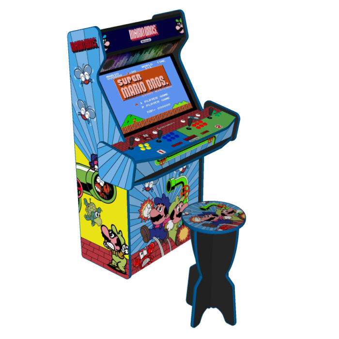 Mario Bros v2, 4 Player Arcade Machine, 32 screen, 120w sub, 5000 games -