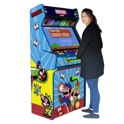 Mario Bros v2, 4 Player Arcade Machine, 32 screen, 120w sub, 5000 games - left - model