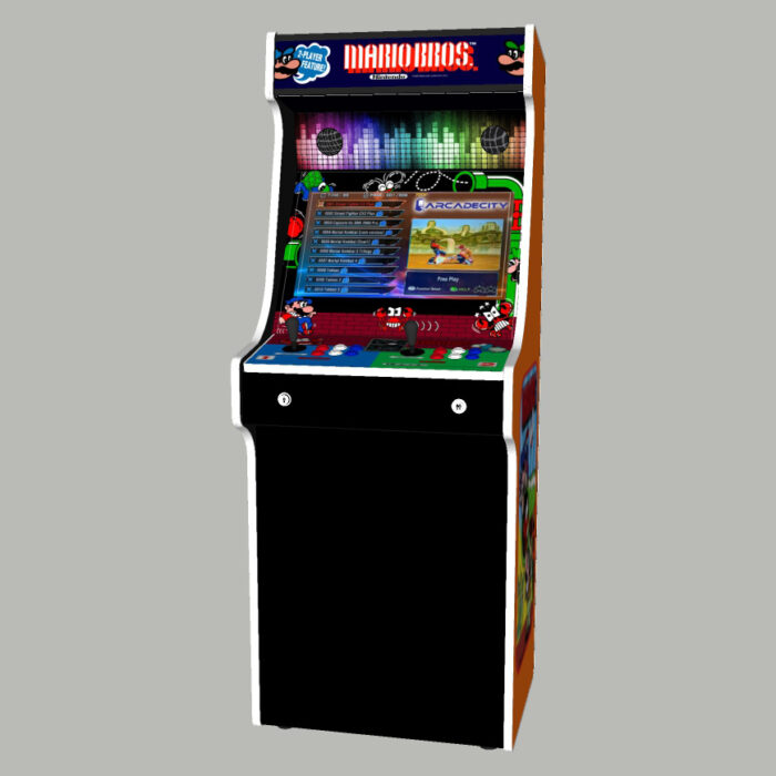 Mario Brothers, Upright Arcade Cabinet, 3000 Games, 120w subwoofer, 24 inch - middle