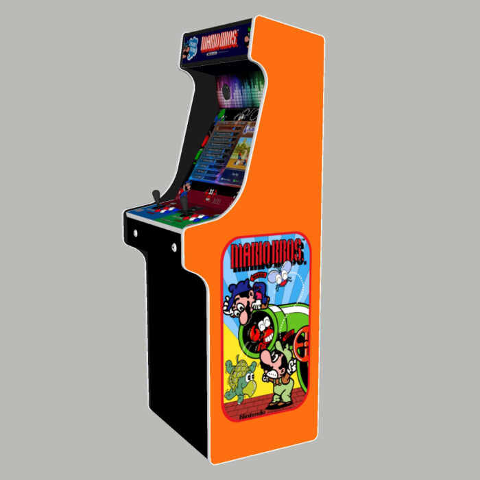 Mario Brothers, Upright Arcade Cabinet, 3000 Games, 120w subwoofer, 24 inch - right