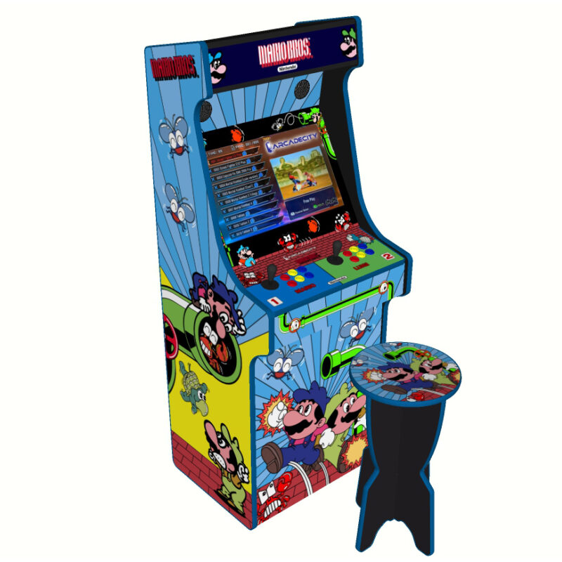 Mario Bros v2, Upright Arcade Machine, 3000 Games, 120w subwoofer, 24 ...